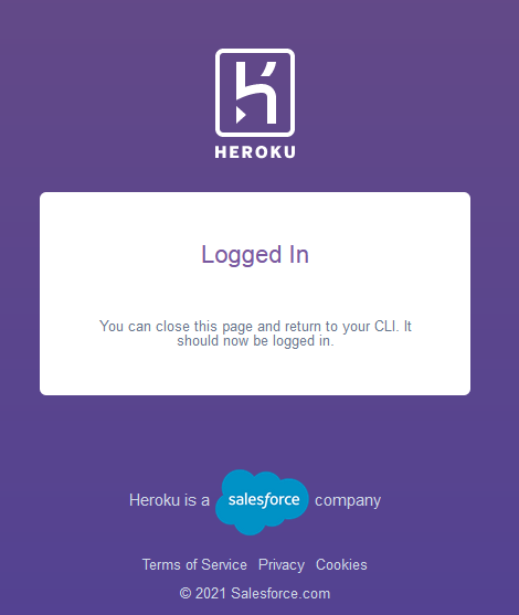 heroku loging